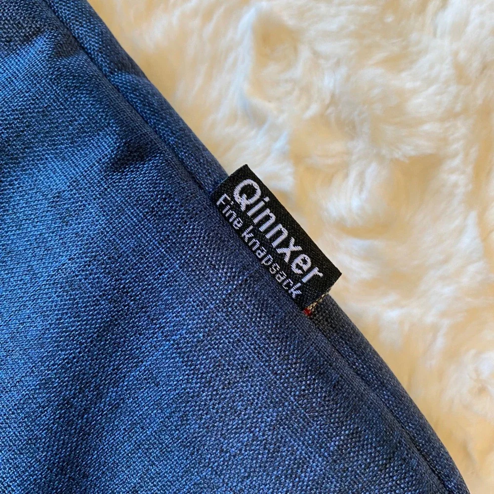 Qinnxer Laptop Messenger Bag Unisex Blue‎ 16 inch Heathered Fleece Lined New